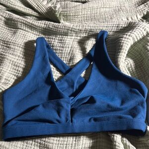 Fabletics Navy Cross-Back Sports Bra